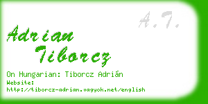 adrian tiborcz business card